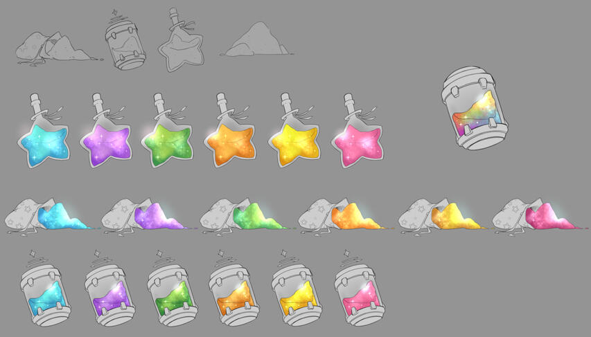 Stardust icon ideations