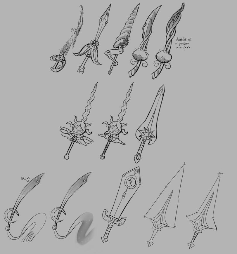 Sword prop ideations