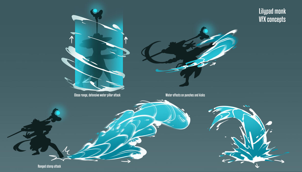 Lilypad monk VFX concepts
