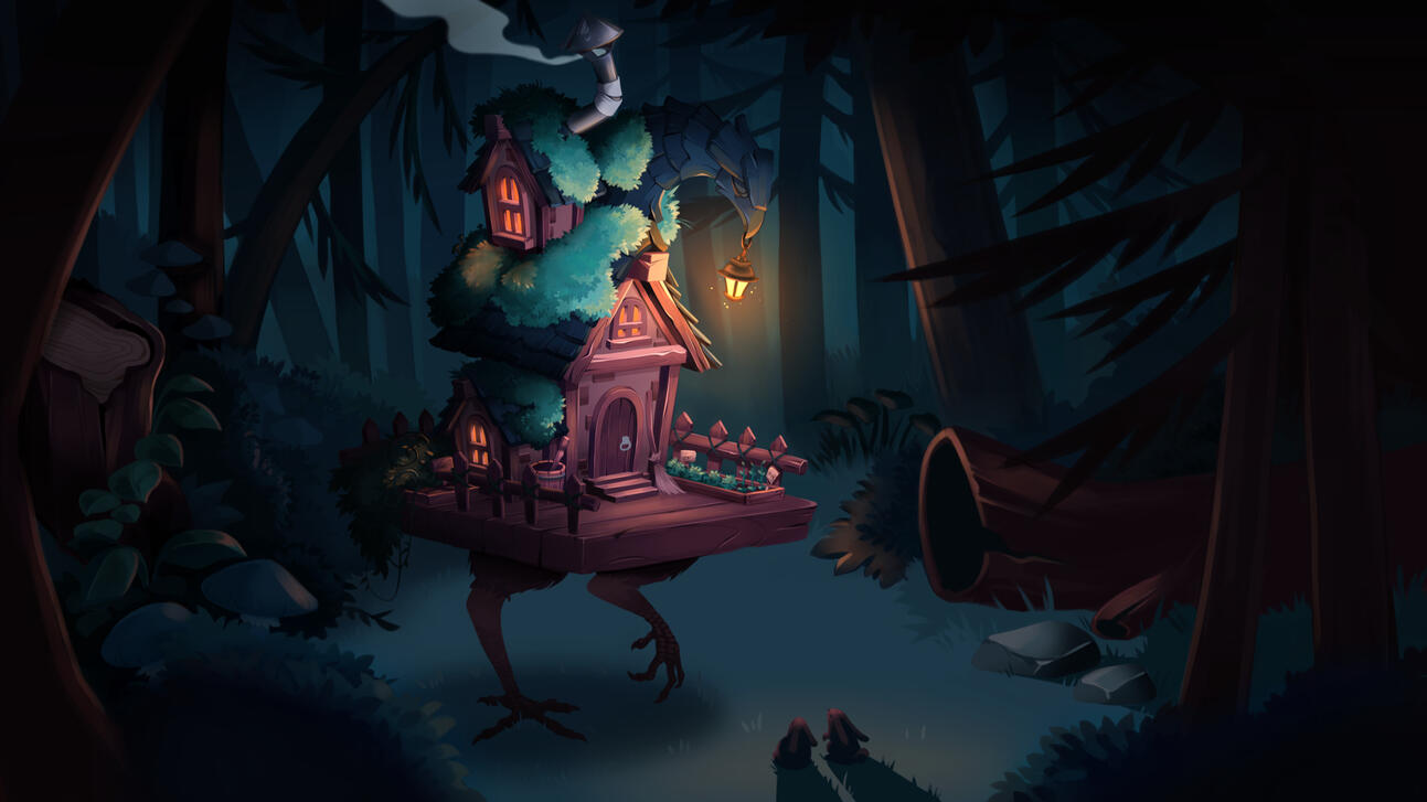 Redhill Games Art Challenge - Baba Yaga&#39;s hut